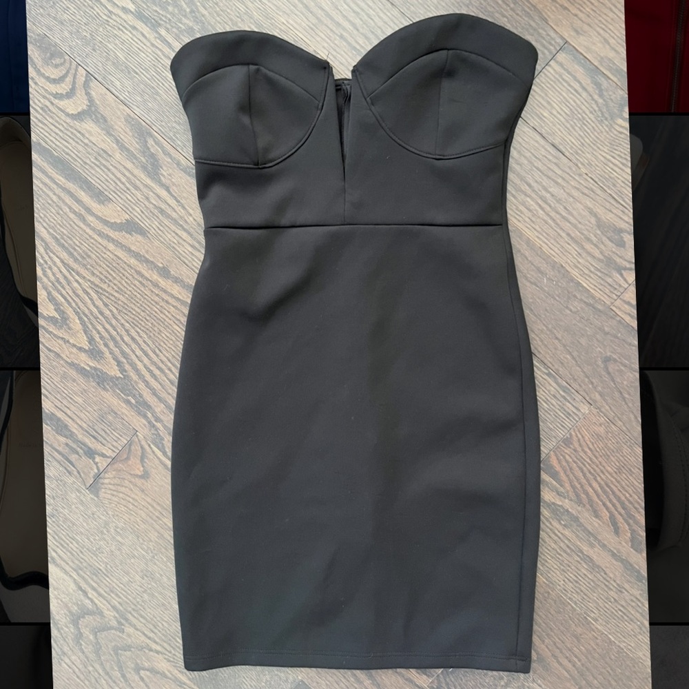 Black mini dress